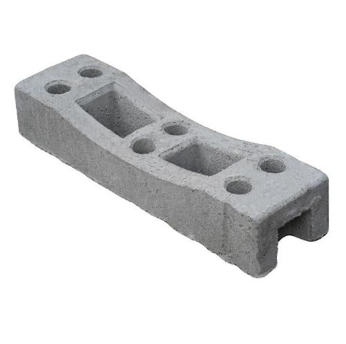 BASAMENTO IN CEMENTO PER PANNELLO MOBILE RECINTO CANTIERE