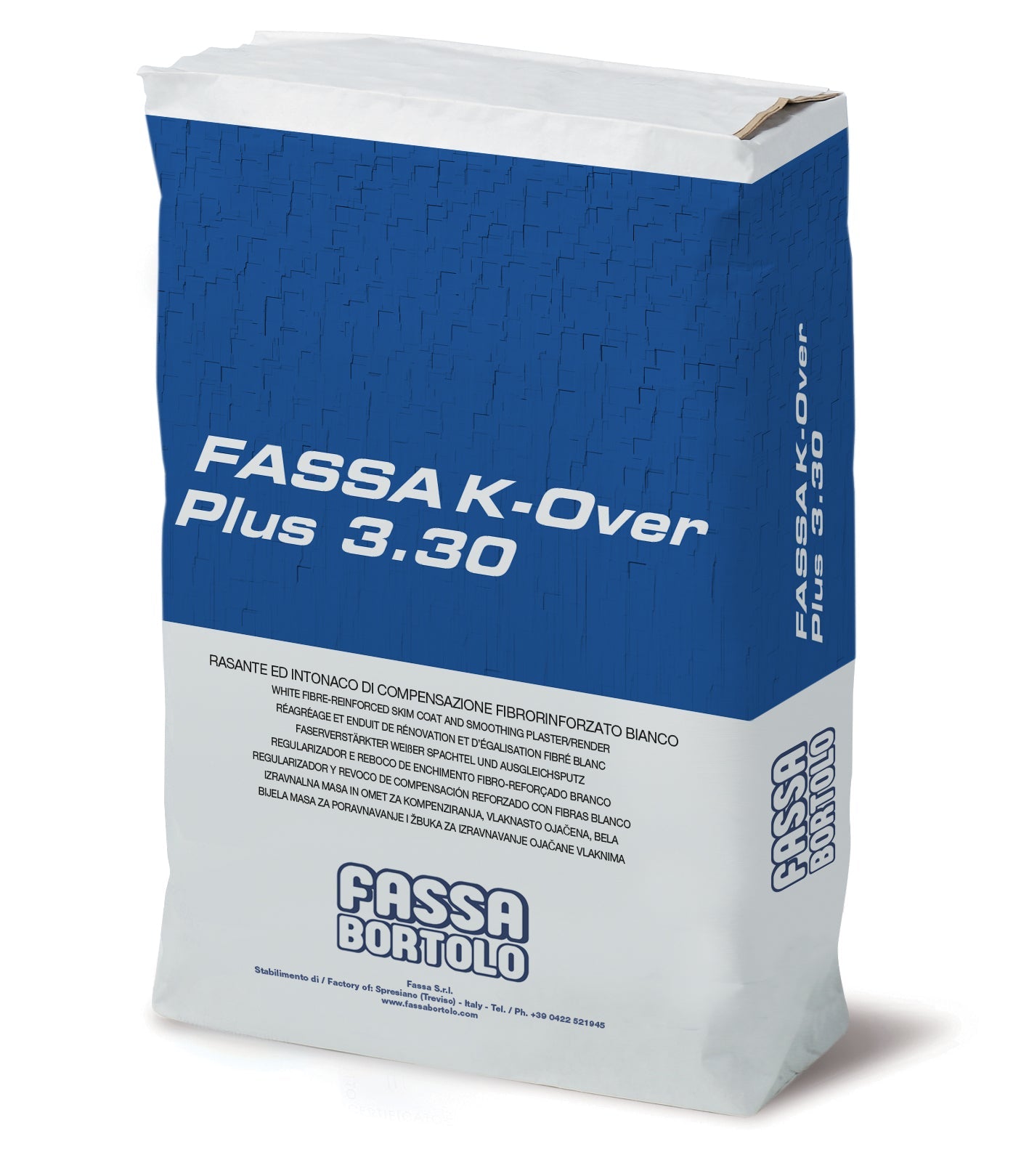 RASANTE K-OVER PLUS 3.30 BIANCO KG.25 "FASSA"