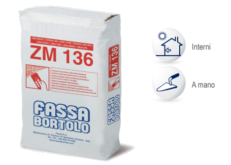 FINITURA BASE GESSO BIANCA ZM 136 "FASSA BARTOLO"