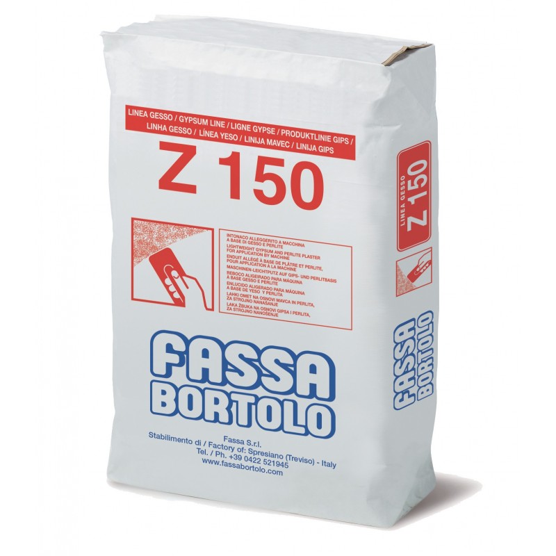 INTONACO DI FONDO BASE GESSO Z150 KG.25 "FASSA"
