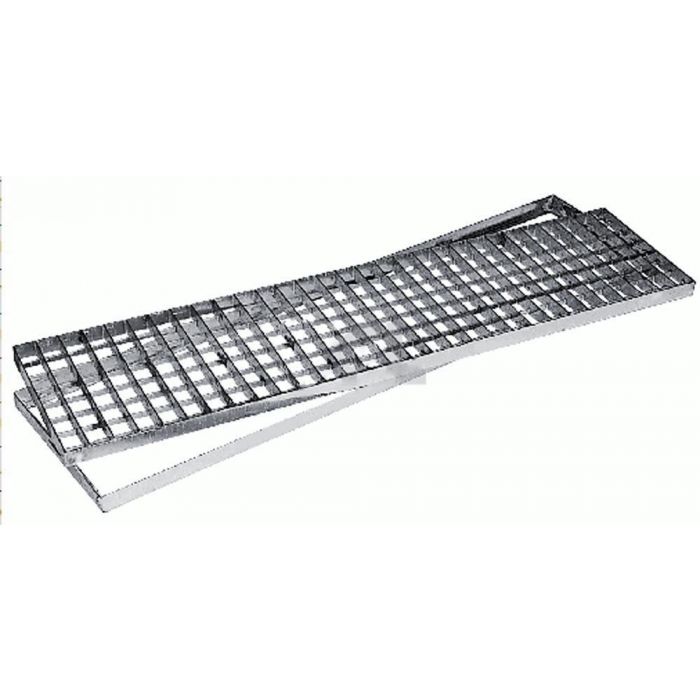 GRIGLIA ZINCATA PESANTE CON TELAIO CM.20X100X4