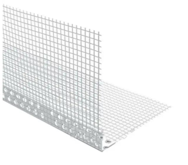 ANGOLARE IN PVC CON RETE+GOCCIOLATOIO A SCOMPARSA CE MM.100X7 MT.2,50