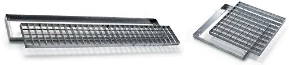 GRIGLIA ZINCATA LEGGERA CON TELAIO QUADRATA
