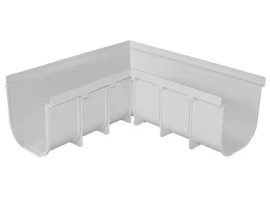 ANGOLO UNIVERSALE PER CANALE IN PVC ALTO 130 "REDI"