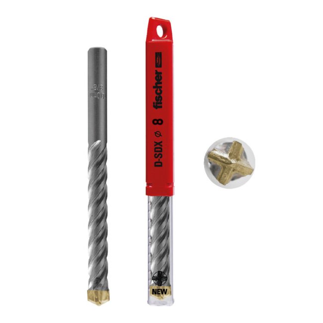 PUNTA PER PIETRA D-SDX MM.8X120 "FISCHER"