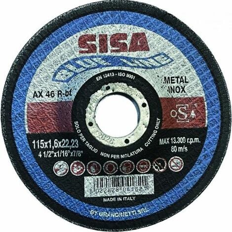 DISCO INOX MM.115X1X22,2 "SISA