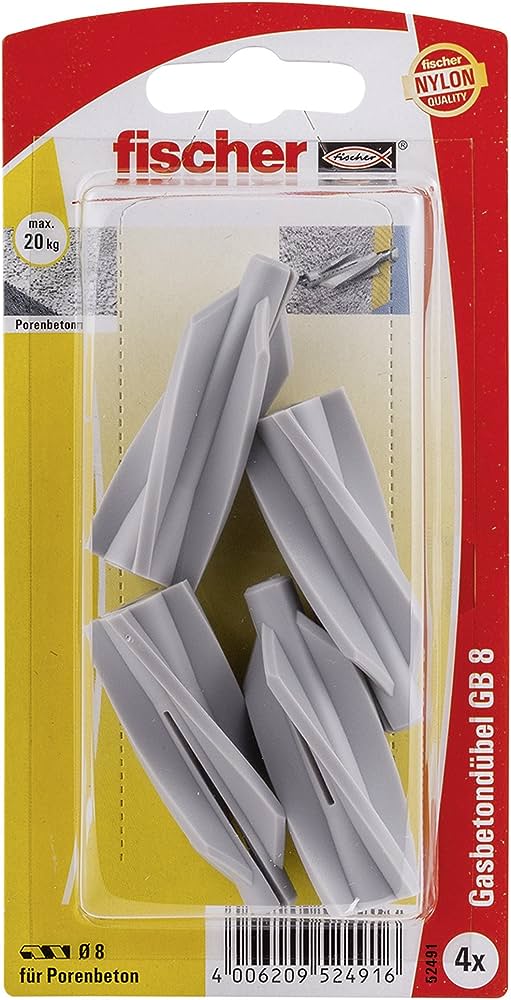 TASSELLO NYLON PER GASBETON GB "FISCHER"