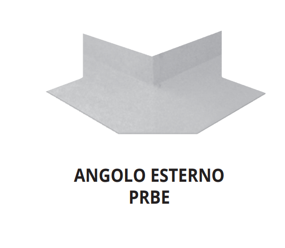 ANGOLO ESTERNO ELASTICO PRE-INCOLLATO IN HDPE E PP PRODESO SYSTEM