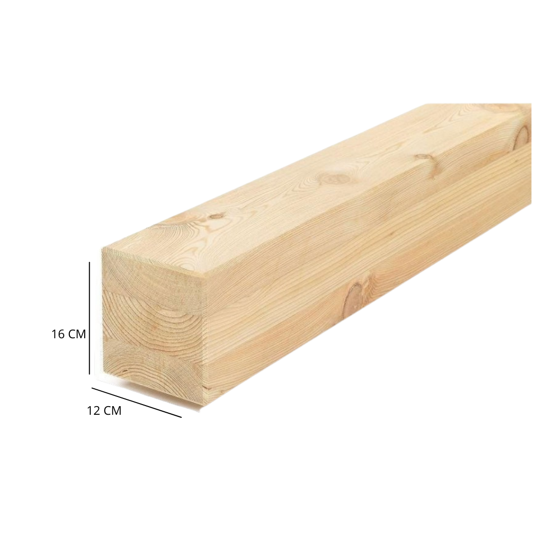 TRAVE LAMELLARE ABETE GL24 CM.12X16