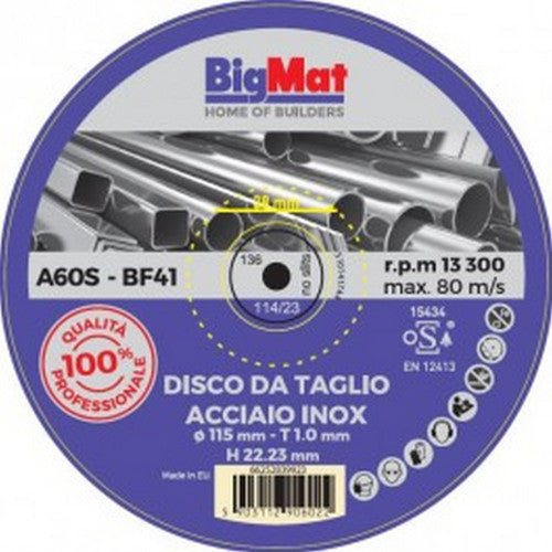 DISCO ACCIAIO INOX BIGMAT