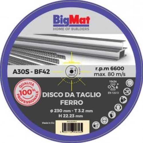 DISCO FERRO MM.230X3,2X22,2 BIGMAT