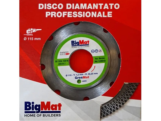 DISCO DIAMANTATO PER GRES  "BIGMAT"