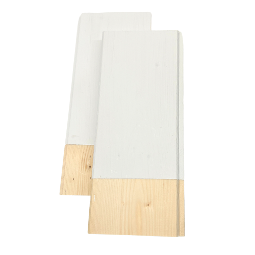 PERLINATO ABETE AUSTRIA CM.2x15X400 A/B BIANCO "AQUA LIGNEX"